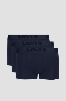 Мужские темно-синие трусы (3 шт) Синий S Levi’s® 905042001;002