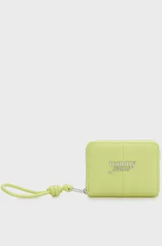 Женский салатовый кошелек BOLD MED Салатовый ONESIZE Tommy Jeans AW0AW18446