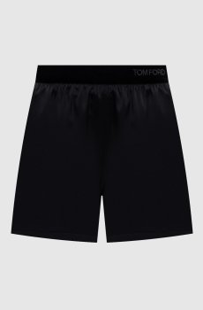 Черные шорты из шелка