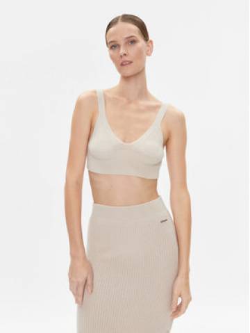 Calvin Klein Топ K20K206015 Бежевий Slim Fit Calvin Klein Топ K20K206015 Бежевий Slim Fit