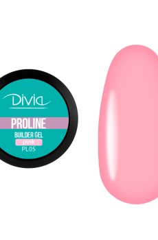 Гель для наращивания ногтей Divia ProLine Builder Gel PL05 Pink, 5 г