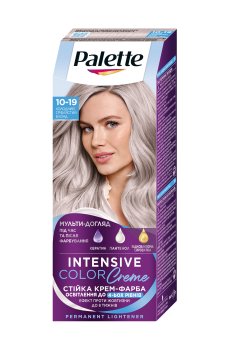 Стойкая крем-краска для волос Palette Интенсивный цвет, 10-19 Холодный серебристый блонд, 110 мл