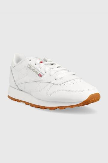 Кожаные кроссовки Reebok Classic GY0956 цвет белый GY0956-FWH/PG/RB Кожаные кроссовки Reebok Classic GY0956 цвет белый GY0956-FWH/PG/RB