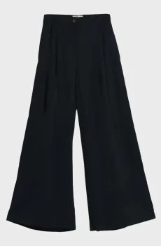 Женские темно-синие кюлоты FLUID CULOTTE PANTS Синий 40 Gant 4150346
