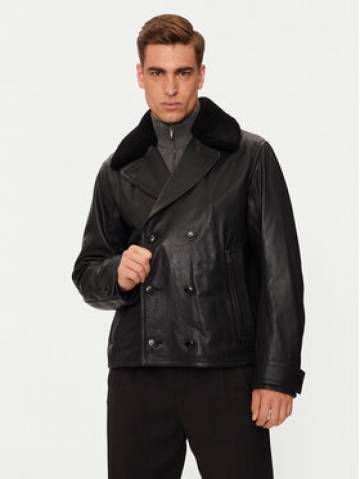 Boss Шкіряна куртка H-Mackinley 50524895 Чорний Regular Fit Boss Шкіряна куртка H-Mackinley 50524895 Чорний Regular Fit