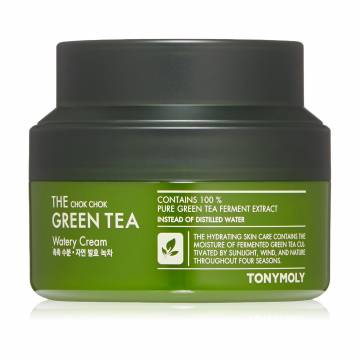 Крем для лица с экстрактом зелёного чая Tony Moly The Chok Chok Green Tea Watery Cream, 60 мл Крем для лица с экстрактом зелёного чая Tony Moly The Chok Chok Green Tea Watery Cream, 60 мл