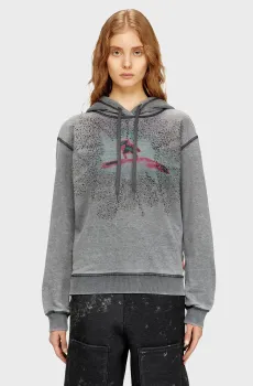 Женское серое худи F-NORMY-HOOD-S1 Серый M Diesel A21863 0SLCZ