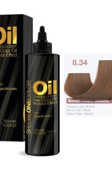 Окрашивающее масло для волос Trendy Hair Special One Color Oil Translucent Hair Color, 8.34 Tobacco Light Blonde, 125 мл