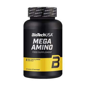 Аминокислоты BioTech USA Mega Amino, 100 таблеток Аминокислоты BioTech USA Mega Amino, 100 таблеток