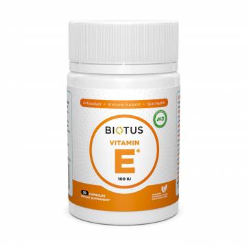 Витамин Е Biotus Vitamin Е, 100 МЕ, 30 капсул Витамин Е Biotus Vitamin Е, 100 МЕ, 30 капсул