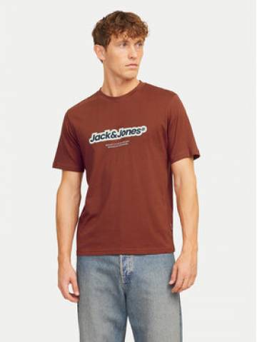Jack&Jones Футболка Vesterbro 12265740 Коричневий Relaxed Fit Jack&Jones Футболка Vesterbro 12265740 Коричневий Relaxed Fit