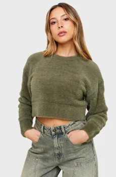 Женский зеленый джемпер Зеленый M Tally Weijl SPUNYJAREL