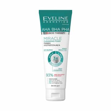 Пенка для умывания Eveline Cosmetics 3xAcid Therapy AHA-BHA-PHA, 140 мл Пенка для умывания Eveline Cosmetics 3xAcid Therapy AHA-BHA-PHA, 140 мл