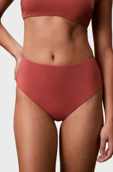 Женские коралловые трусики от купальника HIGH WAIST BIKINI Коралловый XS Calvin Klein LV00Q62706