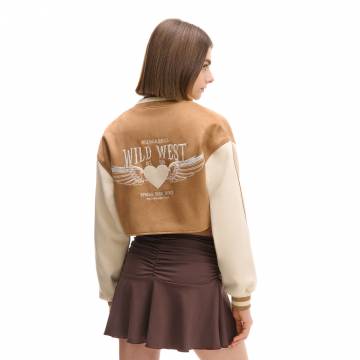 Cropp - Укорочена куртка - золотисто-коричневий Cropp - Укорочена куртка - золотисто-коричневий