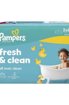 Детские влажные салфетки Pampers Fresh & Clean, 2*80 шт