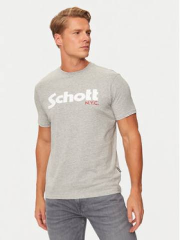 SCHOTT N.Y.C. Футболка TSLOGO Сірий Regular Fit SCHOTT N.Y.C. Футболка TSLOGO Сірий Regular Fit