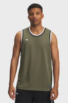 Мужская оливковая майка UA Zone Pro Mesh Tank Оливковый M Under Armour 1390118-390