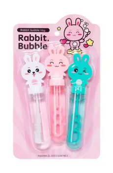 Набор мыльных пузырей LX Зайчонок, от 3 лет, 3 шт