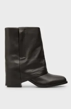 Женские черные кожаные ботильоны Caroline Черный 40 PRPY PRFLT4325W