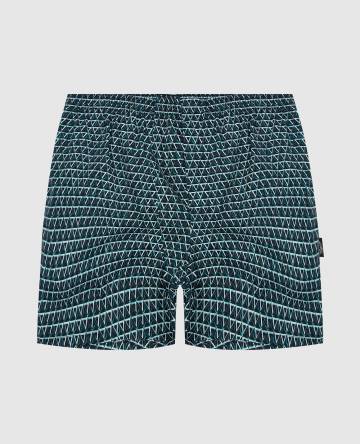 Синие боксеры в геометрический узор Синие боксеры в геометрический узор