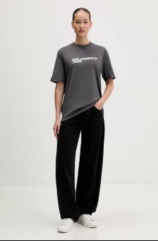 Хлопковая футболка Karl Lagerfeld Jeans