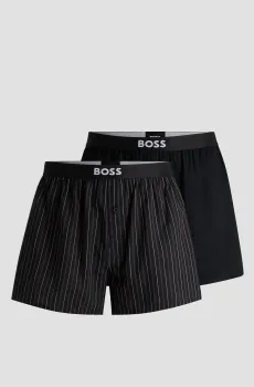Мужские черные шорты (2 шт) Черный S BOSS 50535781;524