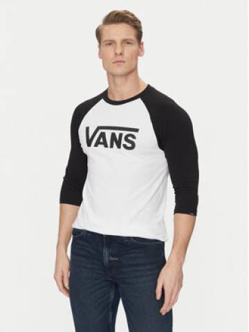 Vans Longsleeve Classic Ragl VN0002QQYB21 Білий Slim Fit Vans Longsleeve Classic Ragl VN0002QQYB21 Білий Slim Fit