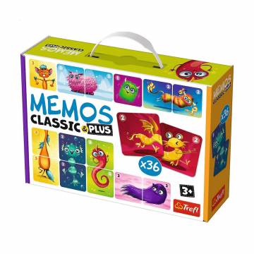 Детская настольная игра Trefl Memos Classic & Plus Cute Monsters от 3 лет, 27*18.7*6.2 см, 36 карточек (2273) Детская настольная игра Trefl Memos Classic & Plus Cute Monsters от 3 лет, 27*18.7*6.2 см, 36 карточек (2273)