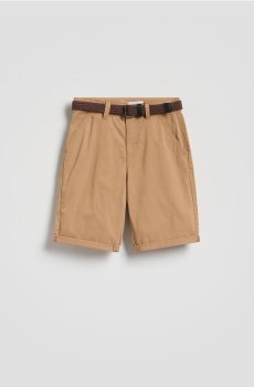 Reserved - Бавовняні шорти з зав’язками - золотисто-коричневий - 752HN-82X