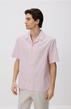 Reserved - Сорочка comfort fit - пастельний рожевий - 634HT-03M