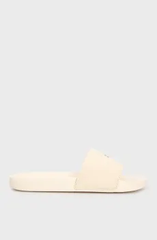 Женские бежевые слайдеры MONOGRAM HARDWARE Бежевый 40 Calvin Klein YW0YW01713