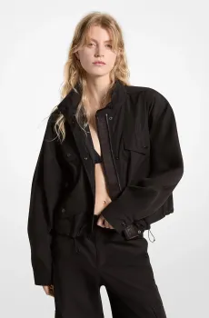 Женская черная куртка LOGO TAPED 4PKT ANRK Черный S Michael Kors MT420F97LD