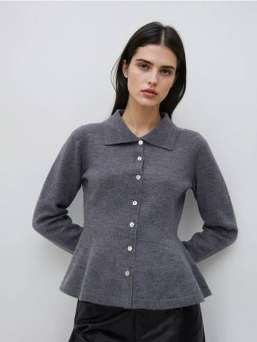 Reserved - LADIES` SWEATER - темно-сірий - 080GS-90M