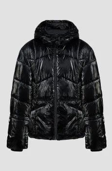 Женская черная куртка Черный XS Guess W3BL25.WFR90;JTMU