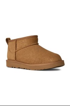 Детские замшевые зимние ботинки UGG CLASSIC ULTRA MINI DAZZLE