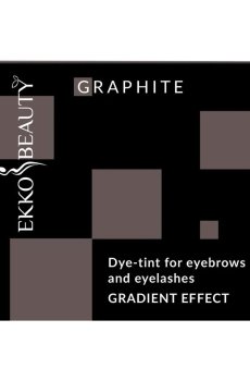 Краска-тинт для бровей и ресниц Ekko Beauty Gradient Effect, Graphite, 3 мл