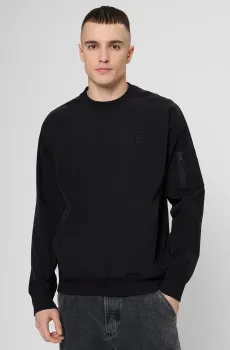 Мужской черный свитшот Черный S BOSS 50542918;001