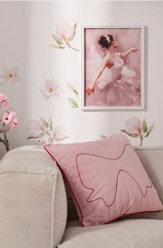 Набір квіткових настінних наліпок - різнобарвний