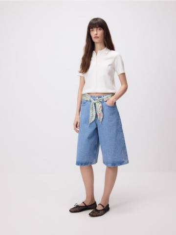 Reserved - LADIES` SHORTS - синій - 9338H-50J