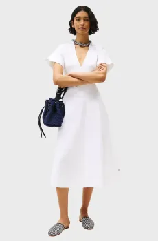 Женское белое платье The Runway Collection Белый XS Tommy Hilfiger WW0WW47602
