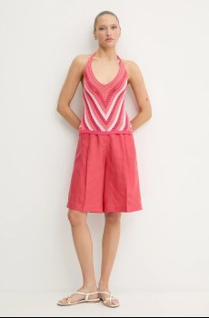 Шорты с примесью льна United Colors of Benetton