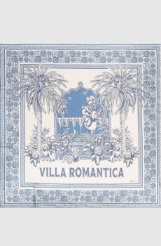 Белый платок Villa Romantica из шелка