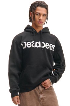 Cropp - Чорне худі з принтом - чорний