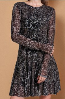 Сукня з довгим рукавом - різнобарвний