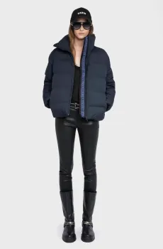 Женская темно-синяя куртка Kian Синий L ZADIG&VOLTAIRE WWOW01719_ENCRE