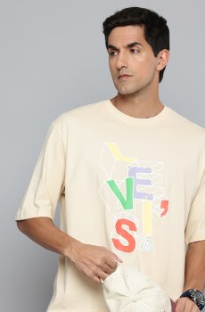 Levis Oversized Fit Brand Logo Printed Pure Cotton T-shirt