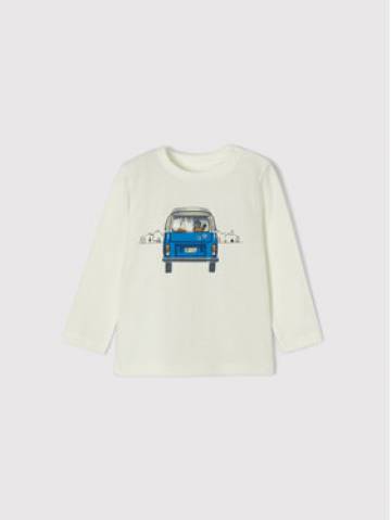 Mayoral Блузка 2008 Білий Regular Fit Mayoral Блузка 2008 Білий Regular Fit