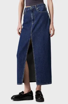 Женская темно-синяя джинсовая юбка Синий 28 Calvin Klein Jeans J20J224531