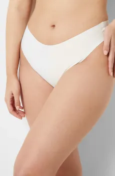 Женские белые трусики-танга с высокой посадкой PURE FIT WE CARE Белый L Etam 6532196